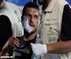 طارق حامد يتعرض لإصابة خطيرة في مباراة #الاتحاد والصفاقسي