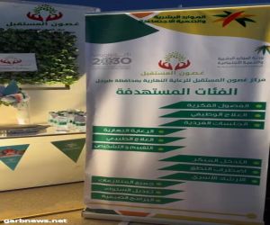 مركز غصون المستقبل بمحافظة طبرجل يشارك بجناحه الخاص باليوم الوطني