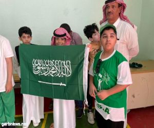 مدرسة الملك عبدالعزيز  تحتفي باليوم الوطني 93