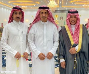 بحضور الأمير حسين بن عاشق اللحاوي .. الغضيان يحتفل بزواج ابنه الشاب عبدالعزيز
