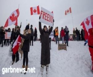 عشرات الآلاف يتظاهرون في مدينة مسيساجا الكندية دعما لفلسطين