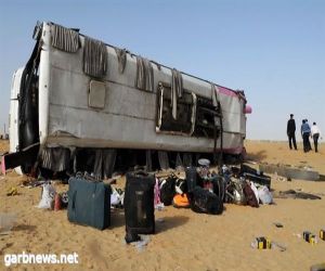وفاة 32 راكبا وإصابة 63 آخرين في حادث مروري على طريق «القاهرة - الإسكندرية» الصحراوي