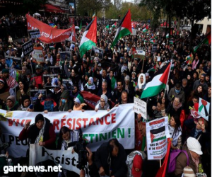 مسيرات حاشدة بالعاصمة الفرنسية لدعم الشعب الفلسطيني وللمطالبة بوقف فوري لإطلاق النار في غزة