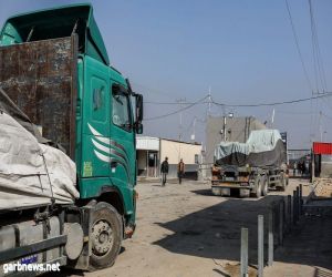 الأولى منذ اندلاع الحرب.. دخول شاحنات محمّلة بضائع تجارية إلى غزة