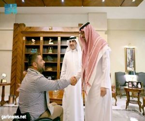 الأمير سعود بن جلوي يستقبل الرحّالة "ماتيو بارساني".