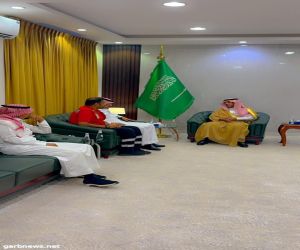 محافظ طبرجل يستقبل مدير عام فرع هيئة الهلال الأحمر السعودي بالجوف