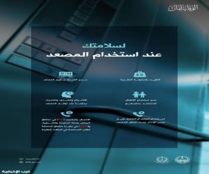 *الدفاع المدني يوضح طرق استخدام المصاعد بشكل آمن*