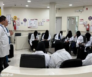 طالبات معهد المجد في زيارة لمجمع الأسرة الخليجية الطبي بطبرجل
