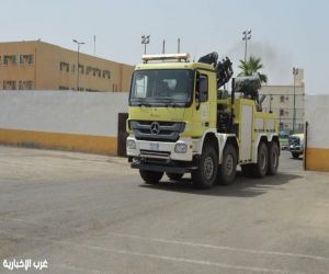 بيئة الجموم تنفذ فرضية لحادثة سقوط شخص في بئر وانقاذه