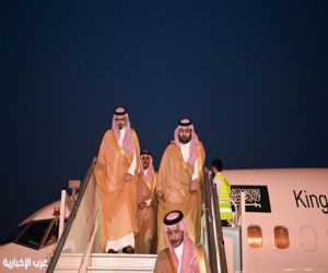 أمير منطقة جازان وسمو نائبه يصلان مطار الملك عبدالله الدولي بجازان