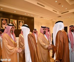 أمير منطقة جازان وسمو نائبه يستقبلون جموع المهنئين بالثقة الملكية الكريمة