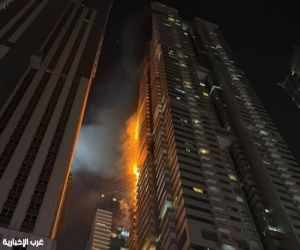 إخلاء آمن لآلاف السكان بعد حريق في برج سكني بدبي