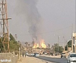 ضربة إسرائيلية تشعل حريقاً في حقل بارس الجنوبي بإيران