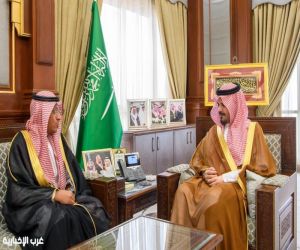 أمير المدينة المُنورة يستقبل المدير العام لفرع المركز الوطني للرقابة على الإلتزام البيئي بالمنطقة