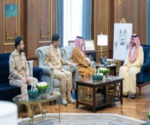 أمير الحدود الشمالية يستقبل أمير الفوج 37 بالحرس الوطني ويطّلع على تقرير بالمهام الميدانية