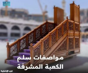 سُلَّم الكعبة المشرفة.. رمزٌ مهيب للعناية بأقدس بقاع الأرض