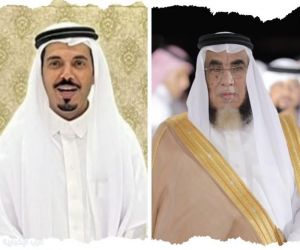 الشيخ محمد بن جابر الأحمري يُهنئ الأستاذ محمد الأحمري بمناسبة ترقيته للمرتبة الثالثة عشرة