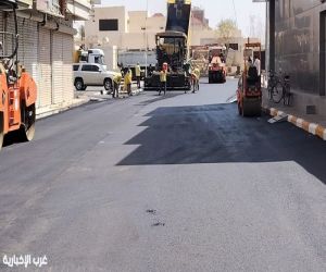 بلدية بيشة تُنهي مشروع صيانة ورفع كفاءة  الطرق بوسط المحافظة