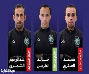 طاقم تحكيم سعودي يُشارك في إدارة مباريات كأس العالم تحت (20) عامًا بتشيلي