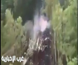 أولى اللقطات لحطام الطائرة الروسية المنكوبة..