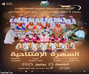 انطلاق فعاليات الدورة الرابعة للملتقى السنوي للجالية المغربية المقيمة بالخارج بإقليم زاكورة
