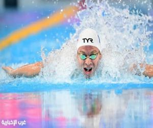 الفرنسي مارشان يحطم الرقم القياسي العالمي في سباق 200 متر ببطولة العالم للسباحة