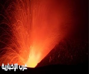 ثوران بركان فى إندونيسيا ينفث رمادا على ارتفاع 18 كيلومترا