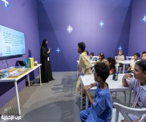 "معمل الحكايا" بجناح الطفل في معرض المدينة المنورة للكتاب يربط خيال الأطفال بالعربية
