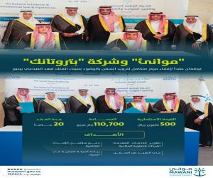 “موانئ” وشركة “بتروتانك” توقّعان عقداً لإنشاء مركز متكامل لتزويد السفن بالوقود بميناء الملك فهد الصناعي بينبع بقيمة استثمارية إجمالية تبلغ 500 مليون ريال
