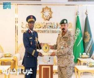 الملحق العسكري لجمهورية تشاد يزور التحالف الإسلامي العسكري لمحاربة الإرهاب