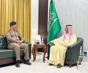 محافظ طبرجل يستقبل مدير إدارة الدفاع المدني بالمحافظه  المعين حديثاً