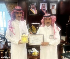 عمر عايش الشراري يحصد جائزة سفير التميّز كأفضل موظف بأحوال منطقة الجوف