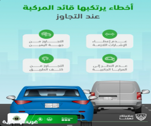 المرور : يدعو إلى اتخاذ الاحتياطات اللازمة قبل التجاوز تعزيزًا للسلامة المرورية