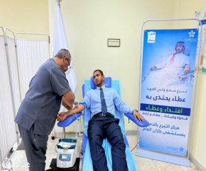 كلية التقنية ومستشفى جازان ينفذان مبادرة التبرع بالدم