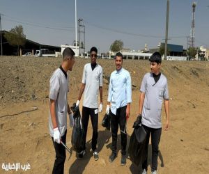 ‏بيئة رنية تنفذ مبادرة تطوعية لنظافة الطرق وتعزيز الوعي البيئي
