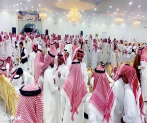 خميس المخيمر يحتفل بزواج ابنه سعد في طبرجل