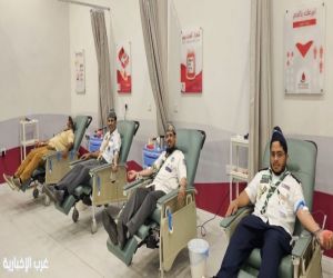 تأسيًّا بـ سمو ولي العهد .. رواد كشَّافة القنفذة يُشاركون في الحملة الوطنية السنوية للتبرع بالدم