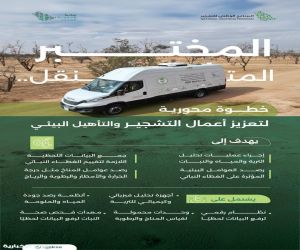 المختبر المتنقل.. نقلة نوعية لتعزيز أعمال التشجير ومكافحة التصحر تحقيقًا للاستدامة البيئية