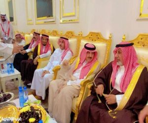 بحضور شيخ شمل قبيلة الشرارات   الأمير حسين اللحاوي ، الكاتب ضيف الله الدعيجاء يحتفل بزواج ابنه(ماهر)