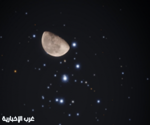عبور القمر الأحدب أمام عنقود الثريا المعروف بـ«الشقيقات السبع» مساء اليوم في سماء المملكة