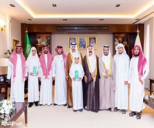 سمو محافظ حفرالباطن يستقبل اصغر حافظ للقران
