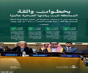 وزارة الصحة تستعرض ريادة المملكة في تعزيز الصحة العالمية خلال اجتماعات الأمم المتحدة في نيويورك
