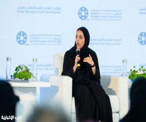 سلطان بن أحمد القاسمي وجواهر القاسمي يشهدان جلسات النسخة الأولى من المؤتمر العالمي لأفلام الأطفال والشباب