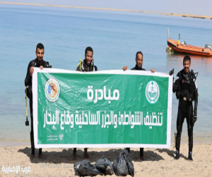 حرس الحدود بمحافظة حقل يُنفذ مبادرة تطوعية لتنظيف الشواطئ