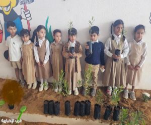 مكتب "بيئة دومة الجندل" يواصل مبادرات التشجير بالتعاون مع مدارس المحافظة والمراكز التابعة
