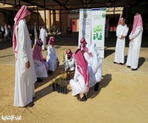 مكتب "بيئة دومة الجندل" يواصل مبادرات التشجير بالتعاون مع مدارس المحافظة والمراكز التابعة