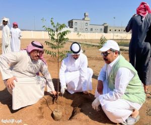 تدشين موسم التشجير 2025 بزراعة (1000) شتلة دعماً لمبادرة السعودية الخضراء بالجموم