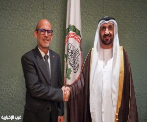 رئيس البرلمان العربي يستقبل رئيس برلمان أمريكا اللاتينية