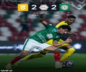 الاتفاق يتدارك الخسارة بتعادل مع الحزم الاتفاق يتدارك الخسارة بتعادل مع الحزم