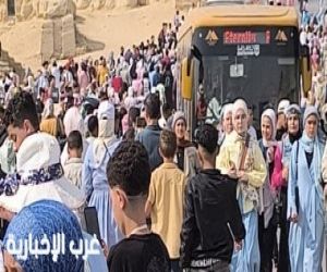 الأهرامات تشهد إقبالا غير مسبوق.. ومصدر يؤكد: استقبال أكثر من 30 ألفا